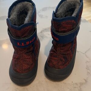 L.L. Bean Kids' Red and Blue Winter Boots